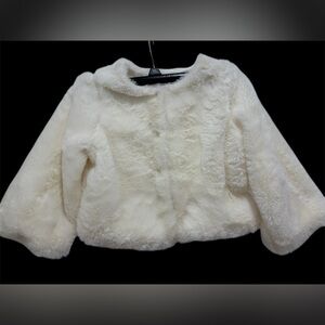 New ! No tag
Rachel Zoe Kids' Ivory Faux Fur Coat